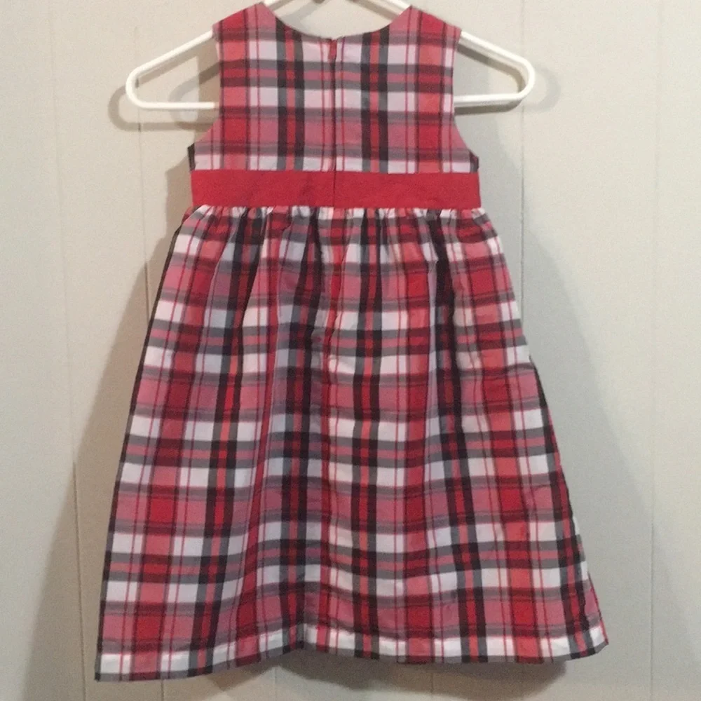 Carter’s Girls Plaid Christmas Holiday Dress Size 5